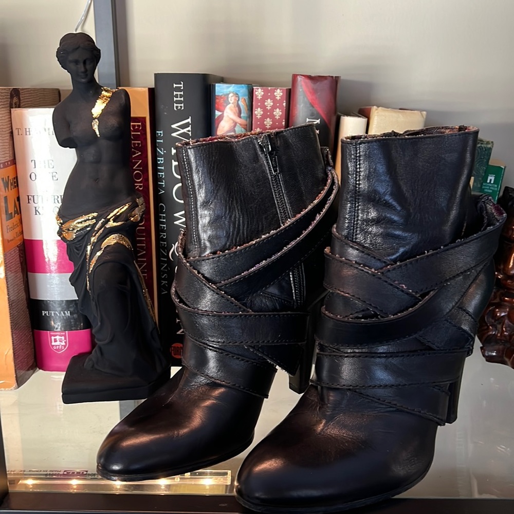 Missoni Black Leather Booties